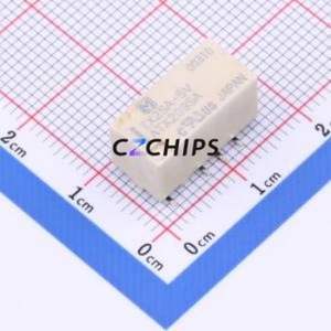 TX2SA-5V-Z Signal Relay SMD,7.4x15mm Relay 5V 2 Changeover: 2C (DPDT-Changeover)::: 220V-DC Silver + Gold Plated - Product Image 1