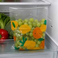 Sac d'emballage pour gâteaux aux fruits, imprimé en sérigraphie sur mesure, transparent, perforé, respirant, pochette OPP+CPP, produits frais, écologique