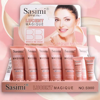 SASIMI krim BB Mineral mewah SPF45 PA ++ dasar riasan pemutih penutup kualitas tinggi untuk wajah wanita Balsem noda pencerah
