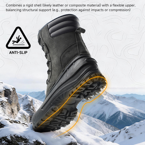 Botas de Nieve Personalizables <span class=keywords><strong>para</strong></span> <span class=keywords><strong>Mujer</strong></span>, Diseño de Dos Piezas, Impermeables y Térmicas, <span class=keywords><strong>para</strong></span> Senderismo al Aire Libre - Product Image 3