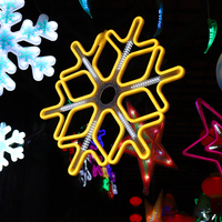 Precio de fábrica IP65 interior/exterior LED copo de nieve luz 2D motivo iluminación decorativa vacaciones Navidad paisaje alta decoración