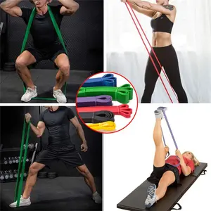 Natural Latex Rubber Mini Resistance Stretch Bands Gym Training Power Pull Up Elastic Strengthen Booty Bands Fitness Loop