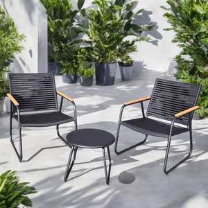 Ensemble <span class=keywords><strong>de</strong></span> <span class=keywords><strong>salon</strong></span> d'extérieur en acier avec chaises et canapé pour patio, <span class=keywords><strong>balcon</strong></span>, cour, bord <span class=keywords><strong>de</strong></span> piscine, jardin - Ensemble <span class=keywords><strong>de</strong></span> meubles <span class=keywords><strong>de</strong></span> patio - Product Image 1