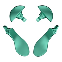 EXtremeRate Interchangeable 4 PCS Kits de boutons arrière en métal modifié pour contrôleur de bord Dualsense