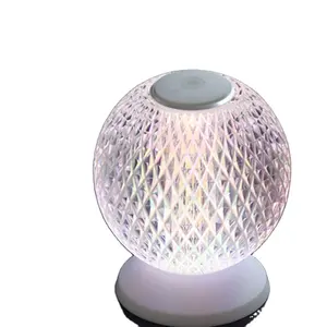 JYLIGHTING creative Crystal Ball Rechargeable desk lamp Living room bedroom Moon atmosphere LED small night light