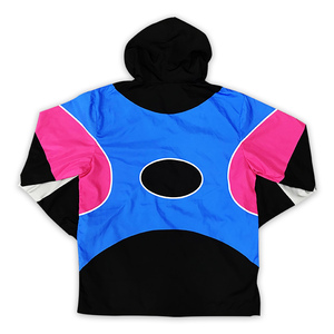 Sudaderas con capucha personalizadas Chaqueta Bloque de color Empalme Diseño Utilidad Cremallera Paquete Chaqueta cortavientos - Product Image 3