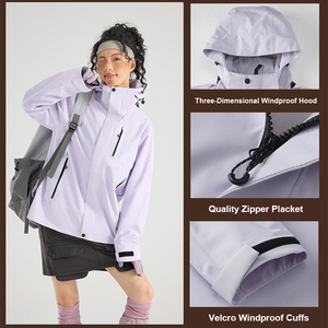 Removable Fleece Liner 3 In 1 Outdoor Windbreaker Graphene <b>Heating</b> Hiking <b>Jacket</b> With Custom Logo - Product Image 5