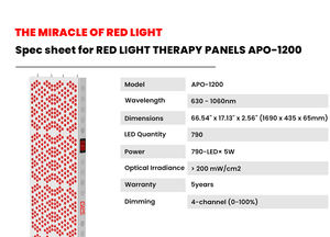 Pannello per Terapia a Luce Rossa GLPE 2026, Leader nel Settore, OEM/ODM/JDM, 5 Modalità Personalizzabili, Centro Benessere per Tutto il Corpo, Recupero Rapido, Uso Domestico - Product Image 3