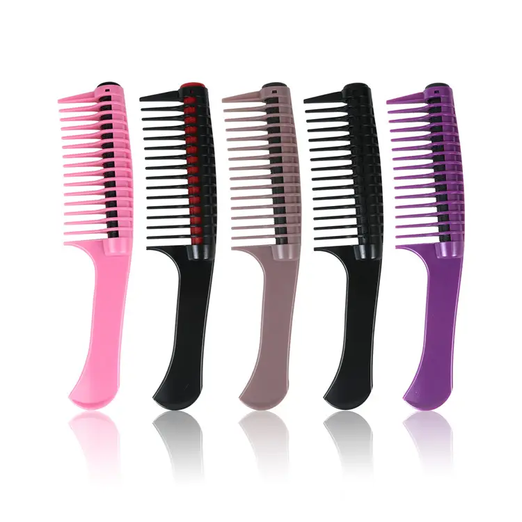 Dye Hair Comb Professional Plastic Styling Hair Dye Tool Color Roll Heart Hair Roller Comb