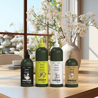 16oz-23oz 500ml 700ml Bouteilles distributeur d'huile d'olive en plastique HDPE de qualité alimentaire Sauce Twist Caps pour chocolat Candy Cookie