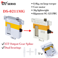 Servomoteur numérique micro sans noyau à grande vitesse MY DS-0211MG à engrenages métalliques SAVOX 1211MG pour avion, planeur, aile fixe, drone, UAV