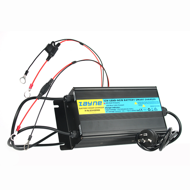 Custom Waterproof Smart Charger DC Bank1 and Bank2 12V 24V 36V 48V 60V NMC and LiFepo4 Lithium Battery Power Supply or Charging