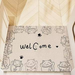 Jiaozhiyuan - Tapete de PVC con diseño de perro de dibujos animados, rectangular, antideslizante, para la entrada de la casa, con diseño novedoso, fácil de limpiar - Product Image 4