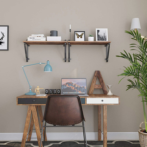 <span class=keywords><strong>VASAGLE</strong></span>-Juego de 2 estantes flotantes montados en la pared para sala de estar y dormitorio - Product Image 2