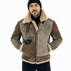 Piumino da uomo con cappuccio in pelliccia 2022 - Product Image 1