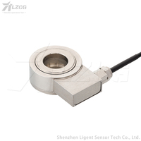 Capteur de Force de pression circulaire de Type rondelle 300kN 3/5/10/20/50/100/200/450kN cellule de charge de mesure de Compression technique Donut