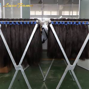 Campione libero capelli capelli crudi vergine cuticola allineati capelli, capelli umani intrecciati, vendita all'ingrosso di capelli crudi brasiliani vergini - Product Image 5