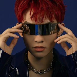 7013 Party Womens Designer bar Dance Technology One Piece Lens Luxury Rimless Fashion Trendy New Punk Futuristic <b>Sunglasses</b> - Product Image 3