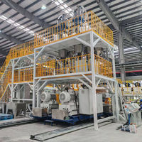 Ligne de production de machines d'extrusion de polymères pour tapis de sol de voiture en PE, TPO, PVC, TPU, avec calandreuse et système de revêtement, capacité de 600 kg/h