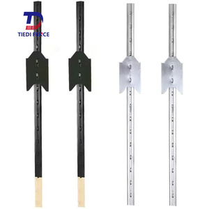 <span class=keywords><strong>Poteau</strong></span> de té en métal robuste fil barbelé <span class=keywords><strong>galvanisé</strong></span> poteaux de clôture 12 pieds 8 pieds 7 pieds 5 pieds 12 <span class=keywords><strong>poteau</strong></span> en T de 6 pieds avec lame - Product Image 1