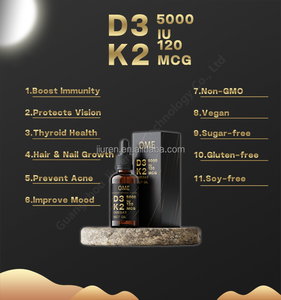 Huesos saludables Suplementos Vitamina orgánica D3 K2 Suplemento Max Strength Gotas líquidas - Product Image 5