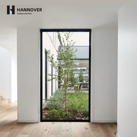 Ventana Fija con Marco de Aluminio Personalizado, Doble Acristalamiento, Rotura de Puente Térmico, para Casas Modernas