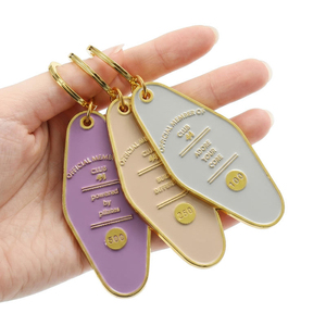 Promotional Metal Zinc Alloy Customized Metal <b>Retro</b> Hotel Key chain Hotel Room Fashion Advertising <b>Gift</b> Keyboard - Product Image 4