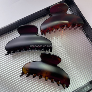 BELLEWORLD High End Shiny Face Shark Claw Clips Headgear Mujeres Accesorios para el cabello Shark Hair Clip 10cm Horquilla Cangrejo para el cabello - Product Image 3