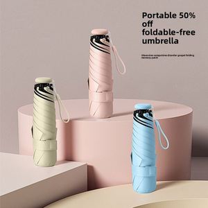 Paraguas Innovador Ultraligero con Plegado Fácil al 50%, con Parche de Memoria para Evitar Arrugas, Protección Solar y Contra la Lluvia, Cierre Instantáneo sin Plegado, Doble Uso - Product Image 2
