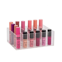 Boîte organisatrice transparente en acrylique pour cosmétiques et huiles essentielles, sans couvercle