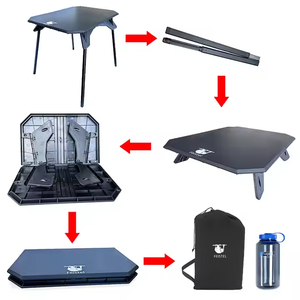 Al Aire Libre ligero Camping Bbq mesa con bolsa de altura ajustable ABS/aluminio Camping Bbq Mesa De Camping Flexible fácil de llevar - Product Image 3