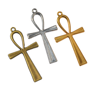 종교 십자가 참 장식품 <span class=keywords><strong>DIY</strong></span> 키체인 키링 쥬얼리 제작용 그리스도 액세서리 수제 여성 남성 펜던트 키 체인 - Product Image 1