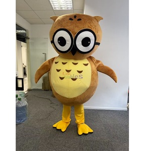 Costume della mascotte del gufo del fumetto Non gonfiabile di alta qualità Costume della mascotte della pelliccia degli animali personalizzati vestito Cosplay in vendita - Product Image 1