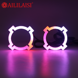 Anillos de Luz LED RGB Universales con Control por Aplicación, Forma de X, Ojos de Ángel de Algodón de Cuatro Esquinas, Coloridos para 6V, Nuevo - Product Image 3