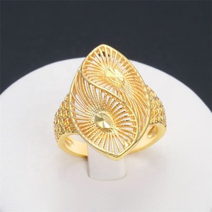 Bagues de mariage classiques JXX en laiton plaqué or 24 carats pour femmes, style Dubaï, en promotion - Product Image 5