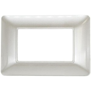 Pearl White <b>Plate</b> 3-Seater Compatible With <b>Wall</b> Switches - Product Image 1
