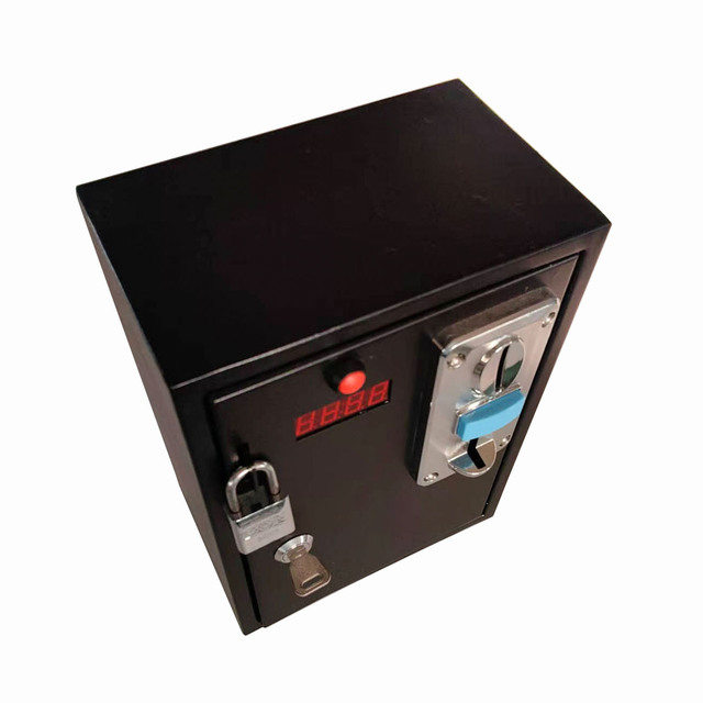 LFT CE Certified SPCC Material Coin Operated Timer Control Box Acceptor LCD Countdown Display AC110V-240V 1 Year Warranty Work