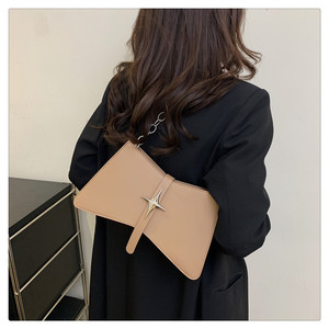 Women PU Handbag With Buckle Closure For Work Professional Use Daily Casual Style Shoulder Bag Factory Price Low MOQ - Product Image 2