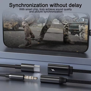2 Trong 1 <span class=keywords><strong>USB</strong></span> Loại <span class=keywords><strong>C</strong></span> Để 3.5 Mm AUX Jack AUX Âm Thanh Headphone <span class=keywords><strong>Adapter</strong></span> Splitter 60W Nhanh Chóng Sạ<span class=keywords><strong>c</strong></span> Chuyển Đổi - Product Image 5