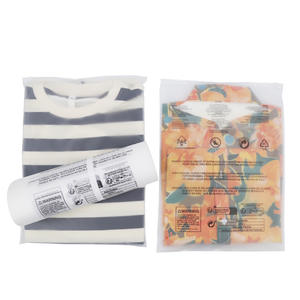 Sac universel en plastique PE givré noir Ziplock pour l'emballage de vêtements Chaussettes transfrontalières respectueuses de l'environnement - Product Image 1