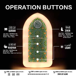 ปลั๊กอ่านคัมภีร์กุรอ่าน ziker hymn ลำโพงไฟกลางคืนเครื่องเล่นออดิโอ quran อาหรับพร้อมปลั๊ก140คัมภีร์สหราชอาณาจักร - Product Image 6