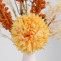 Fabricant naturel comme en gros bouquet de chrysanthèmes artificiels de haute qualité décoration de pièce maîtresse d'aménagement paysager de mariage