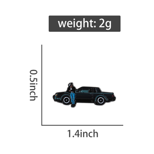 Pin esmaltado de coche clásico, broche de tema de álbum de música Retro, insignia de solapa de Metal, mochila, regalos de joyería para amigos - Product Image 6