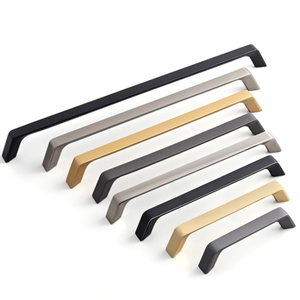 현대 스타일 주문을 받아서 만들어진 크기 알루미늄 합금 서랍 손잡이 가구 옷장 옷장 옷장 당기기 옷장 부엌 옷장 침실 - Product Image 1