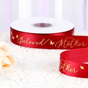 Mother's Day Fashionable 1/2/2.5cm 40 Yards Polyester Satin <b>Ribbon</b> for Flower Bouquet <b>Cake</b> Baking Gift Wrapping - Product Image 3
