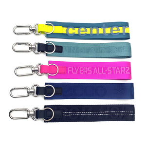 Llavero de Tela Personalizado con Bordado, Etiqueta Tejida con su Propio Logotipo, Llavero de Nailon Jacquard, Llavero Lulu, Venta Caliente de Fábrica - Product Image 1