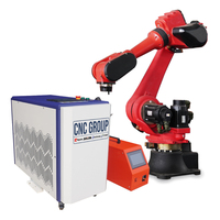 Robot de Soldadura MIG/TIG de 6 Ejes CNC Group con Control PLC, Potencia de 3kW, Voltaje de 220V/380V, Sistema de Soldadura Automática de Shandong