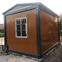 Maison conteneur à isolation thermique, toit triangulaire, 40 pieds, pliable, préfabriquée pour l'hébergement sur chantier