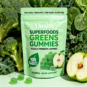 Gomitas de Espirulina Orgánica en Bolsas de Grado Alimenticio al por Mayor de Yhealth, Microalgas, Brócoli, Kale, Superalimento Verde - Product Image 3