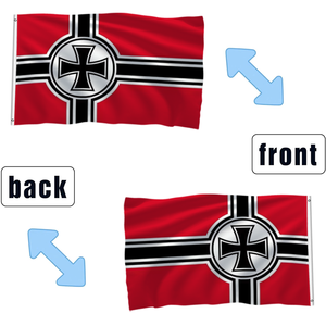 La bandera <span class=keywords><strong>de</strong></span> <span class=keywords><strong>guerra</strong></span> <span class=keywords><strong>de</strong></span> la Wehrmacht alemana durante la Segunda <span class=keywords><strong>Guerra</strong></span> Mundial (Reichskriegsflagge) 3x5 pies - Product Image 2